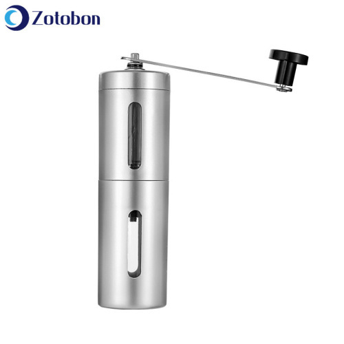 ZOTOBON Manual Coffee Grinder Maker Ceramics Core 304 Stainless Steel Hand Burr Mill Grinder Ceramic Coffee Grinding Machine F95