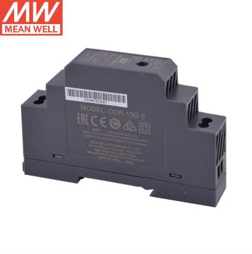 Mean Well DDR-15G-5 15W 5VDC DC Din Rail Converter 9V 12V Input Power Supply