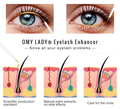 Private Label Natural Eyelash Growth Enhancer & Brow Serum