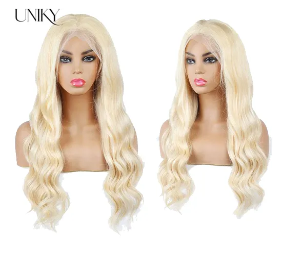 Uniky full HD 613 blonde full lace wig 50 40 30 inch,Mink brazilian human hair wigs,virgin perruque lace front wig human hair