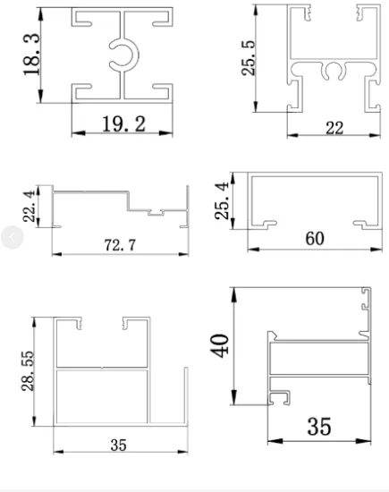 Aluminum Window And Door Profiles For Modern Construction