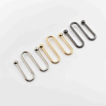 Custom Rust-Proof Metal Bikini Connector with U-Shaped Buckle: Swimwear Accessories
