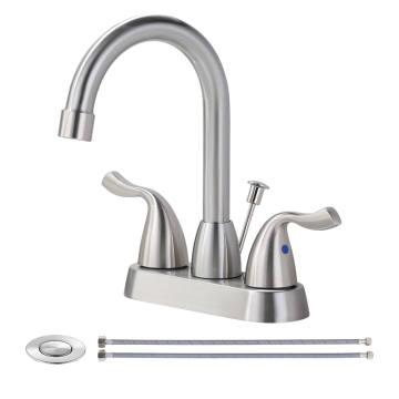 4 Inch Centerset Basin Tap Minimalist Bathroom Faucet