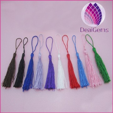Wholesale high quality 8cm small polyester thread tassel