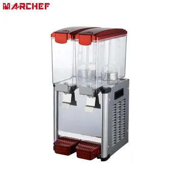 Professional CE Commercial Restaurant Hotel Beverage Cooler 9L*2 Tank Cold Juice Dispenser