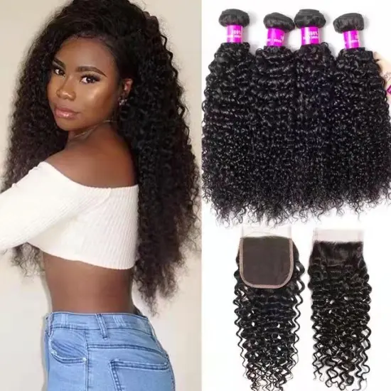 Cheap Brazilian Cuticle Aligned Remy Hair Jerry cural Bundles Grade 8A Curly jerry curl bundles