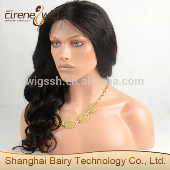 Eirene New arrival top quality brazilian human hair full lace wig,supply human hair wig