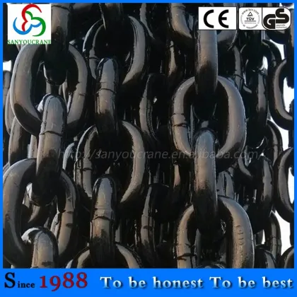 Lifting links black industrial link chain