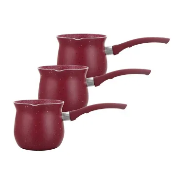 Turkish Coffee Pot Set: Non-Stick Coffee & Tea Sets with Marble Coating