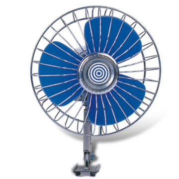 30 Strips Semi-seal Fan with Clip, 12/24V Voltage, Half Safety Metal Guard and 6-inch Blades