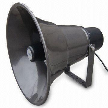 380 x 380mm Loud Speaker with 40W Rated Input and Steel Bracket, Horn made of Aluminum
