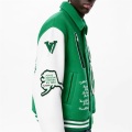 Veste de baseball verte masculine