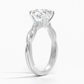4CT Cushion Cut Lab Diamond Solitaire Eng Solitaire Engighting Ring