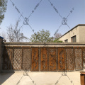 Laser cut outdoor metal screen decorative