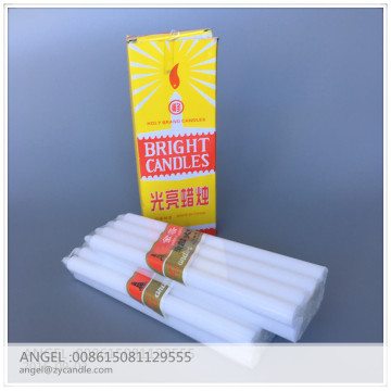 2018 Bright white color candle bougies seling