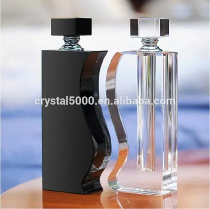 Brand unique crystal empty perfume bottle for wedding gift