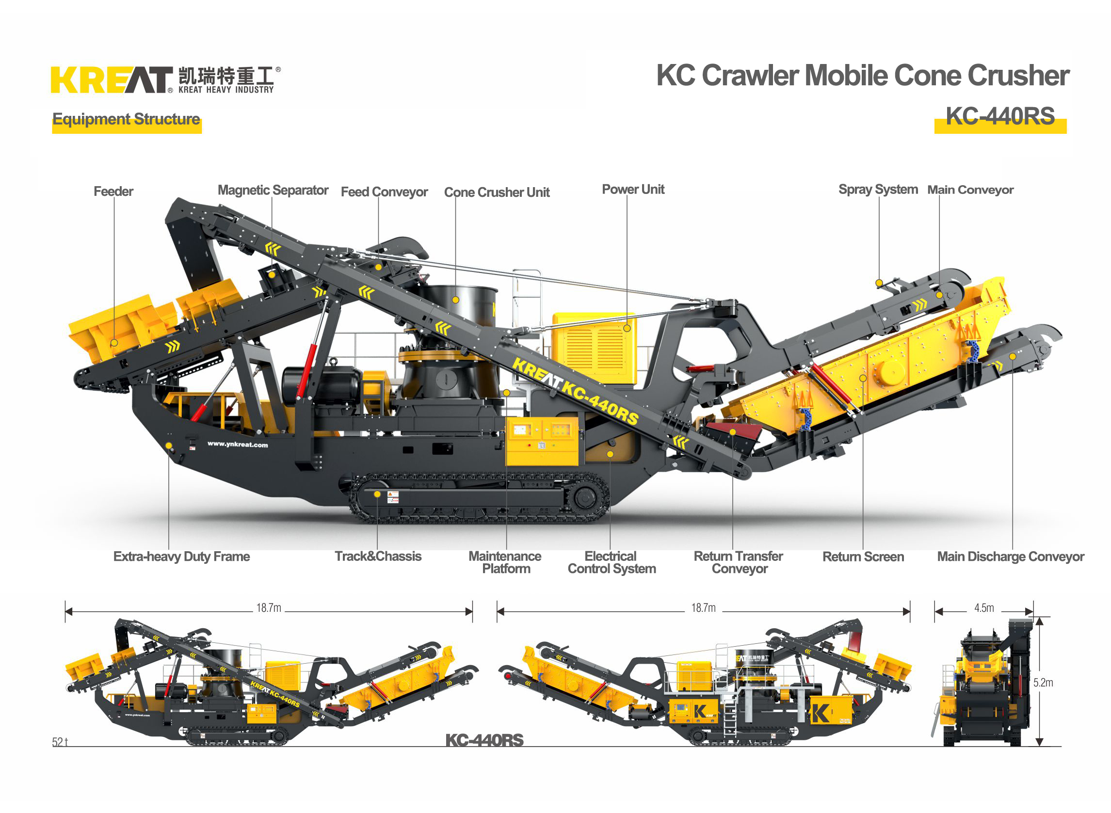 crawler mobile cone crushing plant