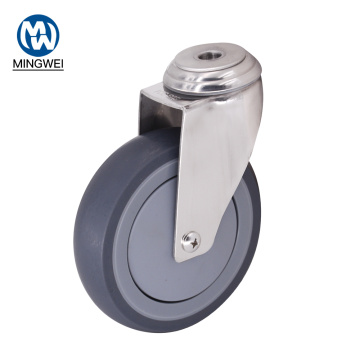 5 Inch Medium Duty Swivel Bolt Hole Castor