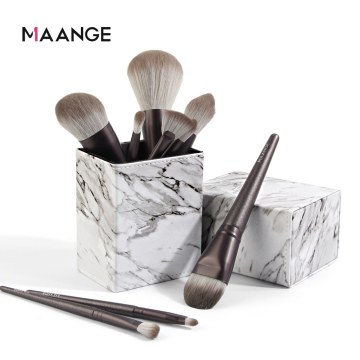 PU Leather Waterproof Cosmetic Bag with Brush Organizer