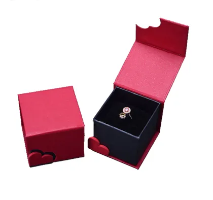 Red Jewelry Gift Box Ring Pendant Bracelet Box