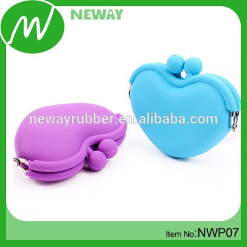 Hot Sale Promotion Heart Shape Silicone Coin Purse