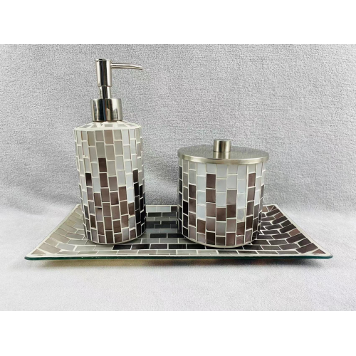 mosaic design bathroom accessory sets