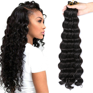 Factory Price 20 inch  Deep Wave Hair Synthetic Hair Extension Deep Wave Synthetic Hair Braid for Women