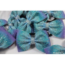 Sublimierte Ombre Shiny Cheer Bows Versorgung