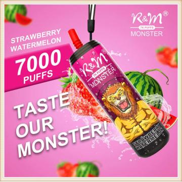 일회용 vape 키트 R &amp; M Monster 7000 퍼프 상자