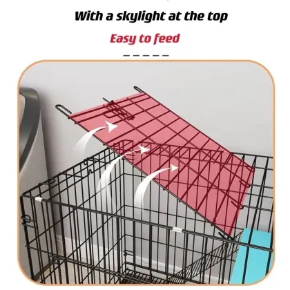 High-Quality Iron Wire Cat Cage for Pets