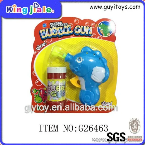Oem China safe children funny fish bubble gun toy