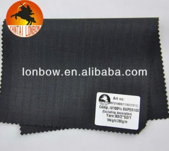 Super100 Italia design merino wool men's suit fabric in stock