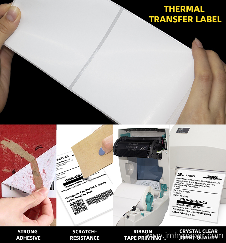 Colorful Thermal transfer barcode Labels