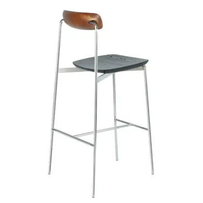 New design minimalist wooden sia bar stool