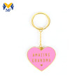 Custom Heart Shapes Die Cast Enamel Metal Keychain