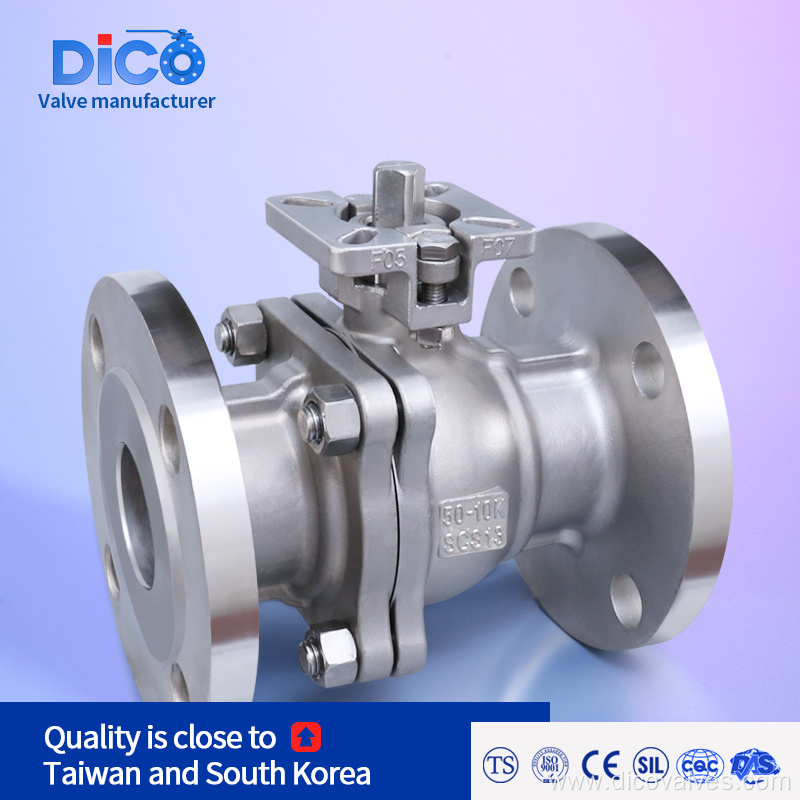 Dico Full Port JIS 10K Flange Ball Valve