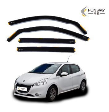 Window Wind Rain Deflectors Sun Guard Rain 4pcs for Peugeot 208 2012-2019 5 DOOR HB