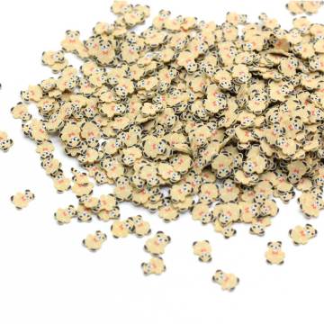 500g DIY Acessórios Panda Fatias Polímero Barro Cute Cartoon Bear Animal Sprinkles para Brinquedos Nail Arts Decoração DIY Crafts