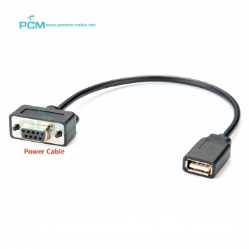 Powering Solutions: DB9 Female to USB Female Power Cable for CAN Bus Dataloggers, 3G/4G Servers, WiFi Routers, and USB Hotspots