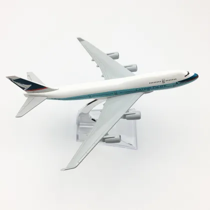 Affordable 16cm Scale Boeing 747 Cathay Pacific Alloy Model Airplane