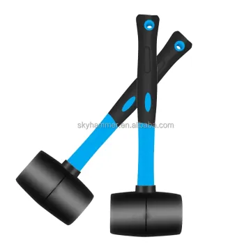 Rubber Hammer 32oz: Heavy Duty Black Head Mallet - Perfect for Floor and Ceramic Tile Installation