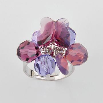 Free Size Fancy Swarovski Crystal Ring