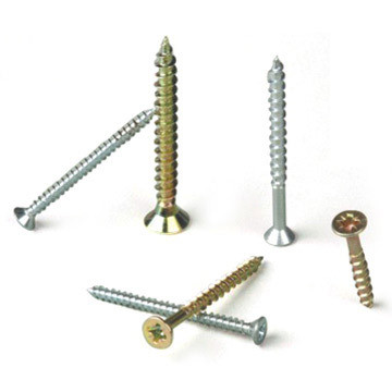 Kuning zink plated Chipboard screws