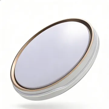 Indoor ceiling lighting with gentle output