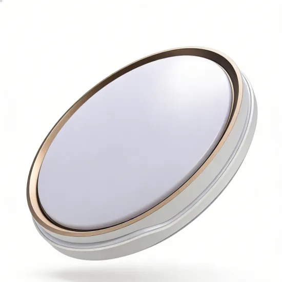 Indoor ceiling lighting with gentle output