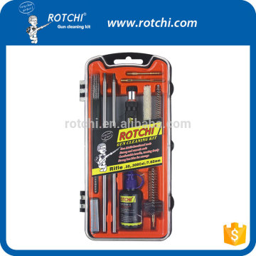 rifle cleaning kit with visible plastic box , hunting gun accessories, gun cleaning kit