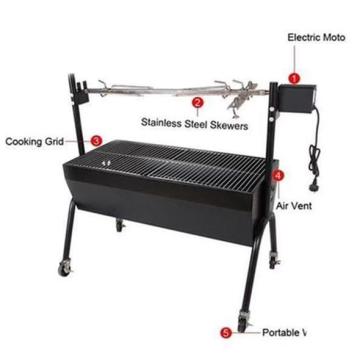 Spit Rotisserie Hiking Bbq Grill