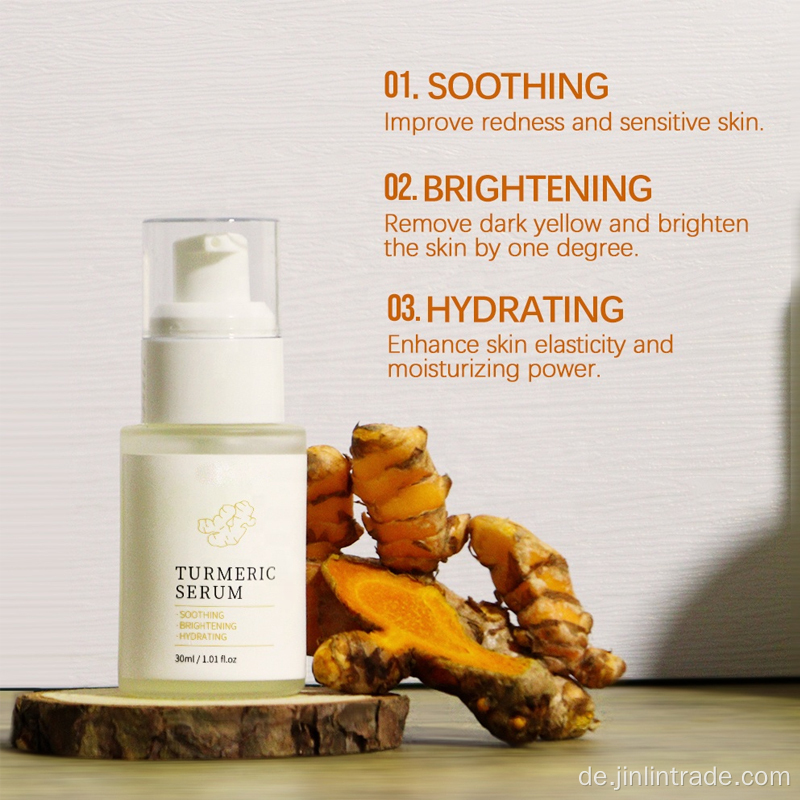 Erschöner beruhigendes organisches Vitamin C Tumeric Face Serum