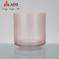 Customized Glass Round Glass Cup set for Candles