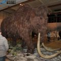 Ukuran hidup animatronic hewan model mammoth